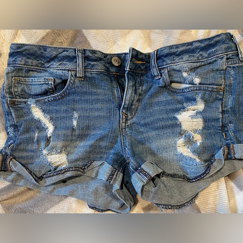 Denim shorts